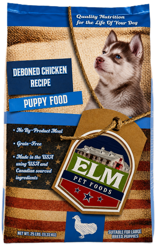 ELM Pet Food Chicken Recipe Grain Free Food for Puppy