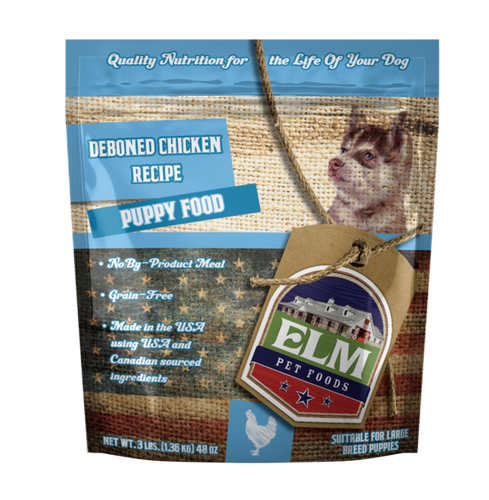 ELM Pet Food Chicken Recipe Grain Free Food for Puppy