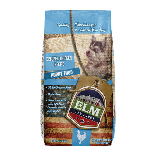 ELM Pet Food Chicken Recipe Grain Free Food for Puppy