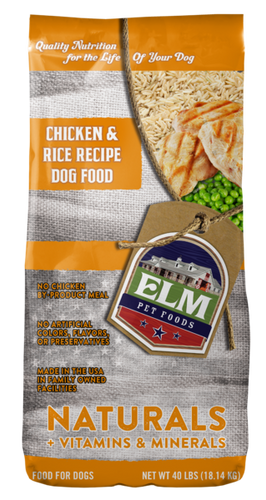 ELM Pet Food Naturals Chicken & Rice Recipe Food for Dogs