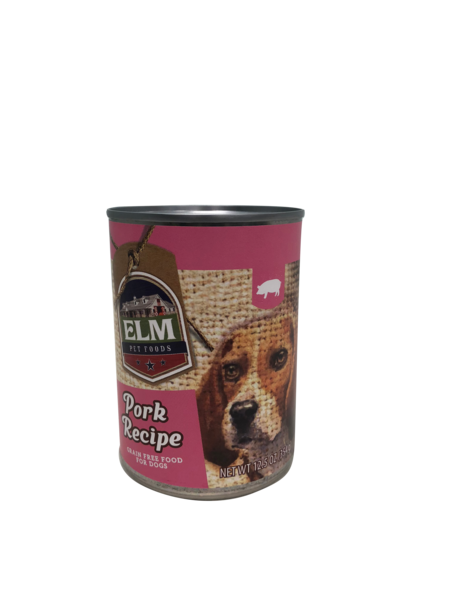 ELM Pet Food Pork Recipe Grain Free Canned Foods for Dogs